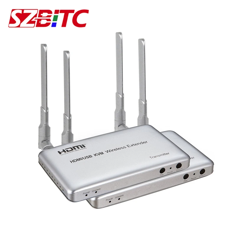 Беспроводной удлинитель SZBITC HDMI KVM 50 м 1080P аудио-и видеоудлинитель 2 4G