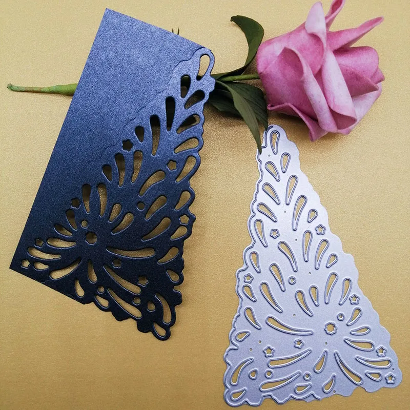 

Металлические режущие штампы, творческая полая елка, Новый украшение для альбома, шаблон для тиснения, для самостоятельного изготовления б...