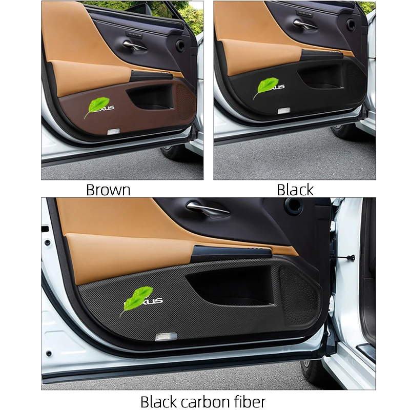 4 шт. кожаная защитная пленка для автомобильной двери Lexus ES RS UX NX 2017-2021 | Автомобили