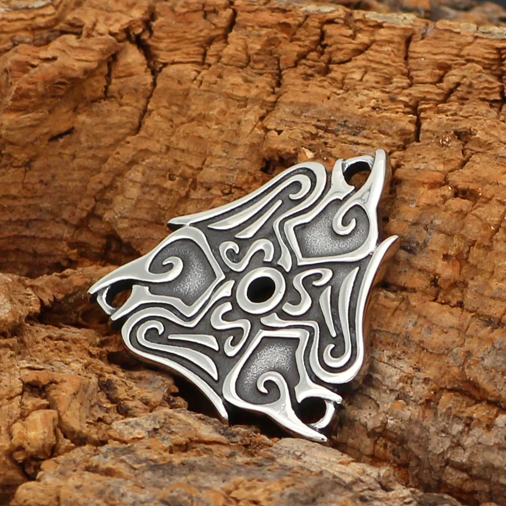 Nordic Viking odin raven stainless steel amulet pendant necklace | Украшения и аксессуары