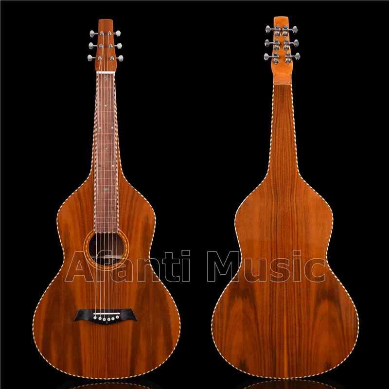 

All Koa Wood Weissenborn Hawaiian Slide Guitar of Afanti Music (HG-850)