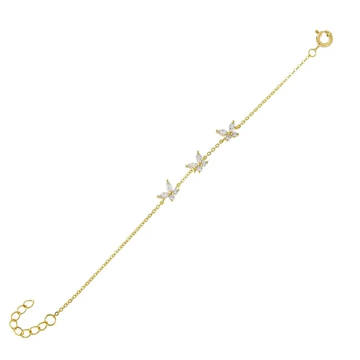 

AIDE Luxurious 925 Sterling Silver Bracelets Zircon Butterfly Bracelet for Women Wedding Party Fine Jewelry Gift pulseras mujer