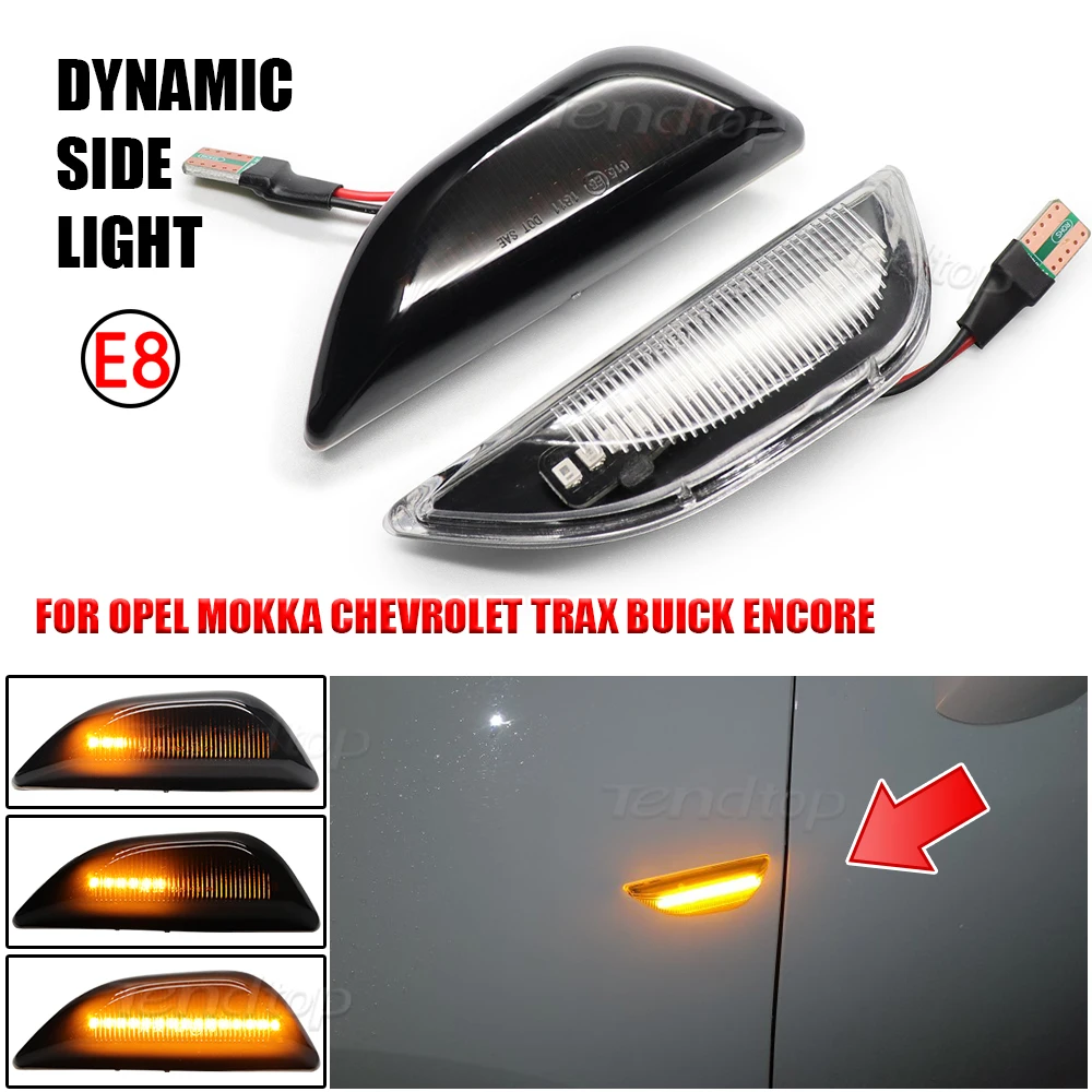 

Динамический сигнал поворота светильник мигалка боковой фонарь-повторитель автомобильный Стайлинг для Opel Mokka X Chevrolet Trax Buick БИС 2013-2020