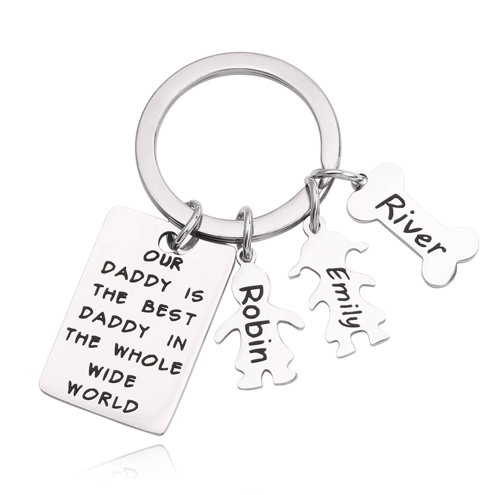 Заказной именной кулон брелок для ключей режущий мальчиков и девочек кольцо