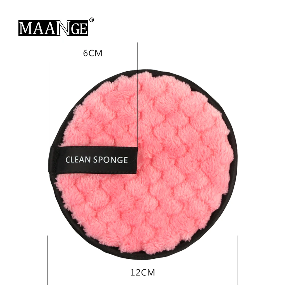

3pcs Microfiber Cloth Pads Facial Makeup Remover Puff Cotton Double layer Face Cleansing Towel Reusable Nail Art Cleaning Wipe