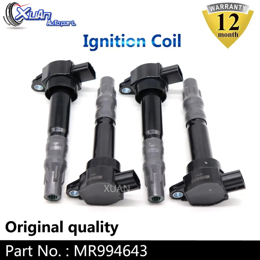 

XUAN High Quality Ignition Coil Kit MR994643 For Mitsubishi Eclipse Galant Outlander Lancer 2.4L 3.8L UF532 MR994642