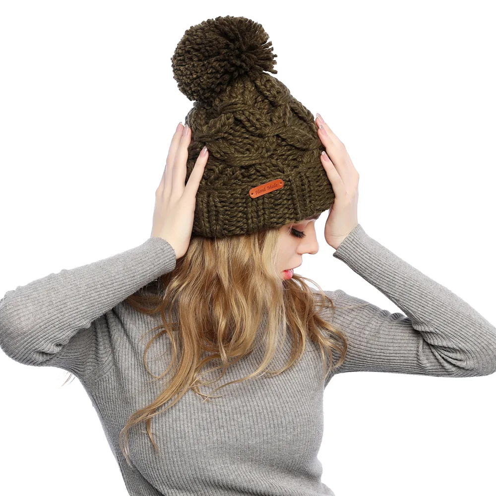 Skullies Beanies зимняя женская шапка теплая вязаная теплая шапка теплая шерстяная шапка для отдыха модные утолщенные зимние шапки