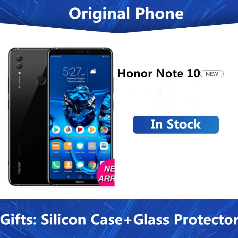 DHL, быстрая, мобильный телефон Honor Note 10, 4G LTE, Android 8,1, 6,9 дюймов, 2220X1080, 8 ГБ ОЗУ, 128 Гб ПЗУ, МП, NFC, отпечаток пальца