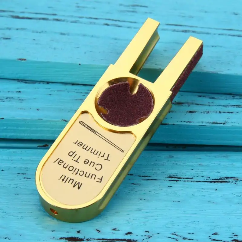 

Muti-functional U-shape Billiards Pool Cue Tip Trimmers Repairer Tool