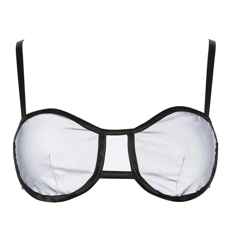 Блестящий топ на бретелях ФЛУОРЕСЦЕНТНОЕ нижнее белье осветляющие майки Модный