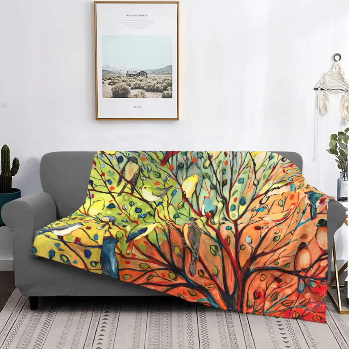 

Birds Carpet Living Room Flocking Textile A Hot Bed Blanket Bed Covers Luxury Blanket Blanket Flannel Blanket