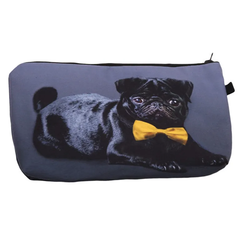 

Cute 3D Printing Black Panda Cat Zipper Square Cosmetic Bags Travelling Makeup Bag Travel Ladies Pouch