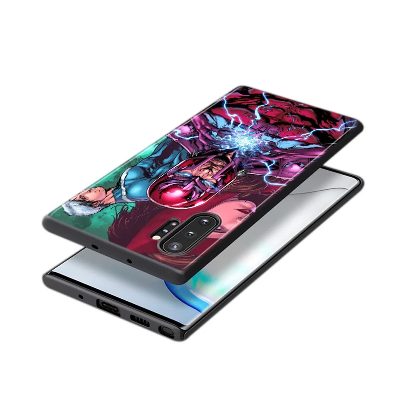 

Marvel Avengers Magneto For Samsung Galaxy S21 S20 FE Ultra S10 Lite S9 S8 Plus S7 S6 Soft TPU Silicone Black Cover Phone Case