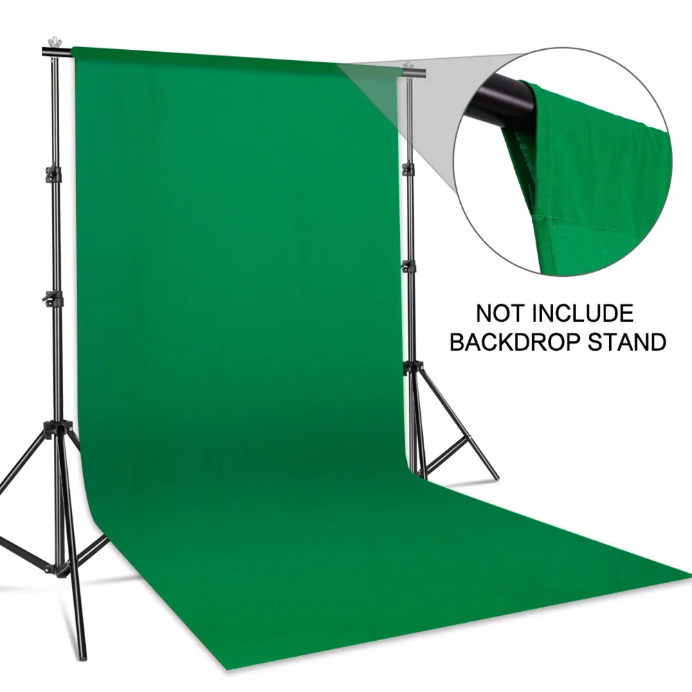 

SH 3X2/3/4/6M Photography Muslin Backdrops Cotton Photo Studio Backdrop Green Screen Chromakey Photo Shoot Background 6 Colors