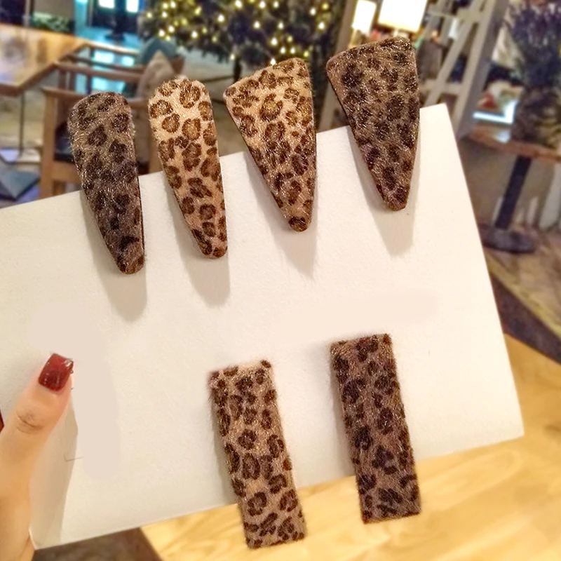 1 шт. Модный женский винтажный Леопардовый зажим для волос заколка пряжка