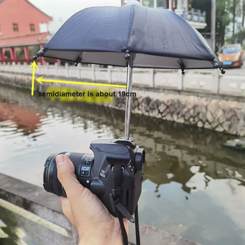 

Universal umbrella hot shoe cover camera miniCreative DSLR Rainproof kawayi sunproof umbrellas convenient foldable hot shoe hats