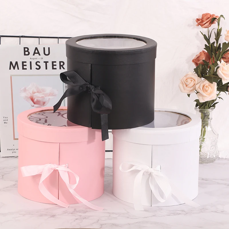 

Double Layers Round Rotating Box Gift Box Flower Box Packing Box DIY Decor