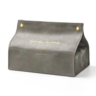 Кожаный чехол для салфеток скандинавский винтажный бумажный диспенсер домашний