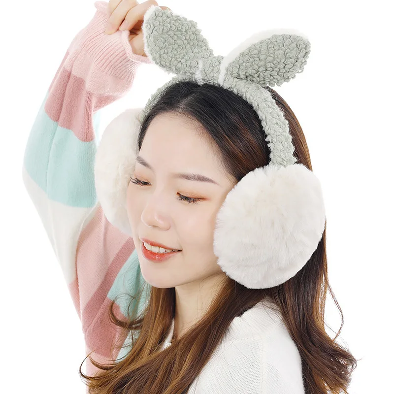 

New Style Ladies Earmuffs Autumn And Winter Warm And Comfortable Unisex Ski Fur Earphones Casque anti-drop Cute