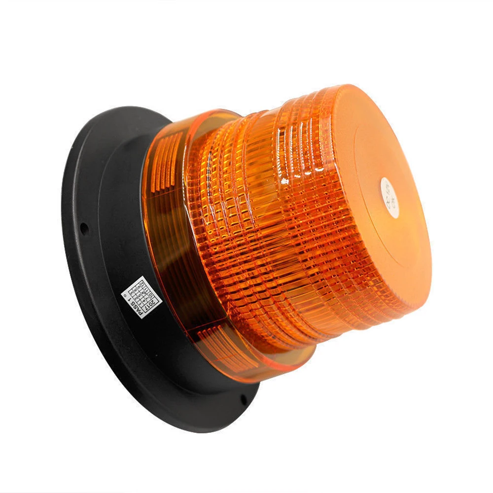 

CARCTR 12V 18W LED Strobe Warning Light School Bus Truck Safety Light Yellow Round Ceiling Car Lamps Signal Lamp Accessories