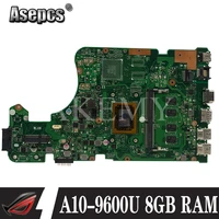 samxinno for asus x555q a555q x555qg x555qa x555bp x555ba laotop mainboard x555qa motherboard w a10 9600u 8gb ram