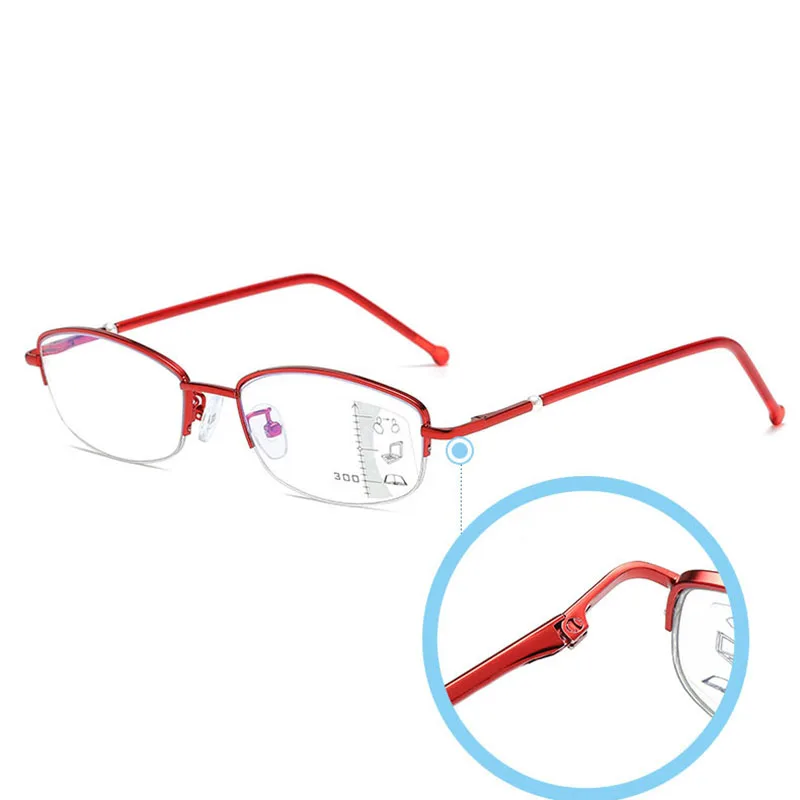 Женские очки для чтения Ahora бифокальные с защитой от синего света полуоправы из