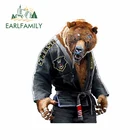 EARLFAMILY, виниловые наклейки для автомобиля, 13 см х 10 см, для гризли джиу джитсу, кондиционера, изящные водонепроницаемые наклейки для мотоцикла