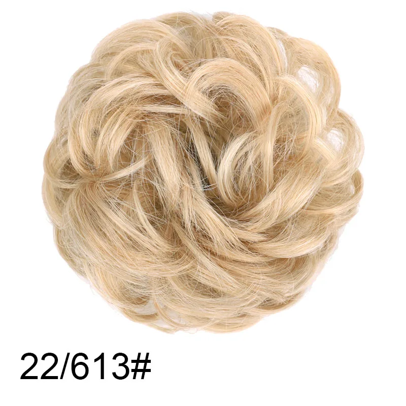Грязный пучок волос для женщин шиньоны наращивания синтетический парик кольцо