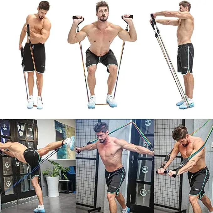 Комплект эспандеров эластичные ленты из латекса для занятий йогой | Спорт и