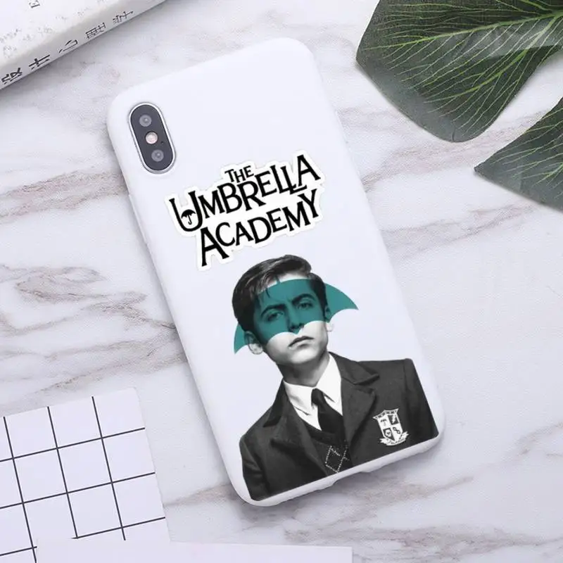 Number Five The Umbrella Academy Чехол для телефона iPhone 12 mini 11 Pro Max X XR XS 8 7 6s Plus Силиконовые чехлы "Конфетно-белые" на.