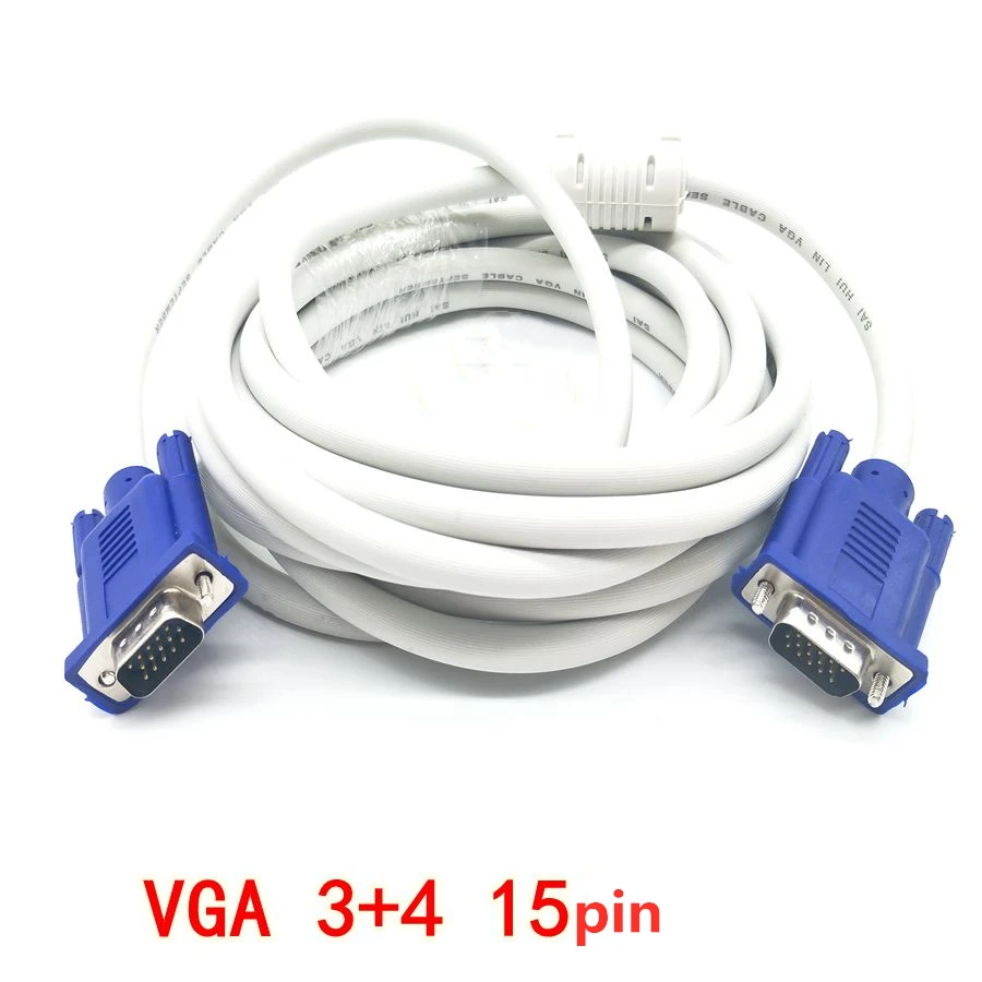 

HI QUALITY VGA cable and video cable of computer and LCD TV 15pinextend the display to connect computer LCD projector