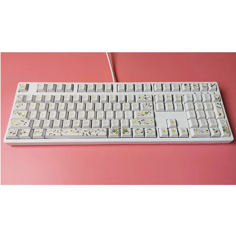 Rose Love Механическая клавиатура PBT Сублимация ключ крышка s Роза любовь вишня высота ключ крышка - Цвет: Rose Love