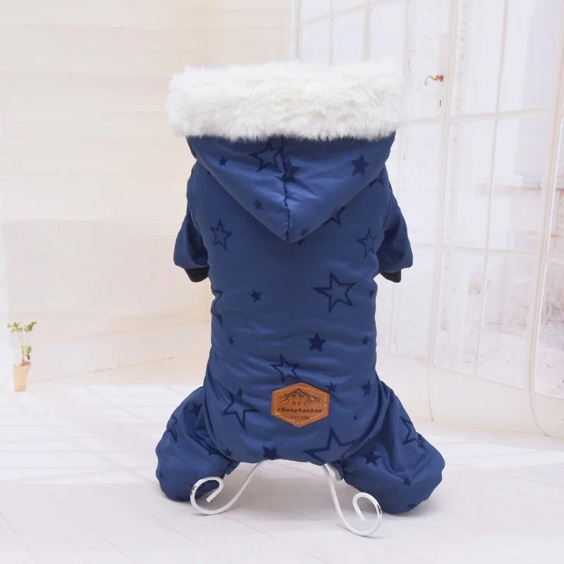 Pet Dog Clothes Winter Warm Coat Thicken Clothing For Dogs Costume Jumpsuit Hoodies Jacket Supplies perros | Дом и сад