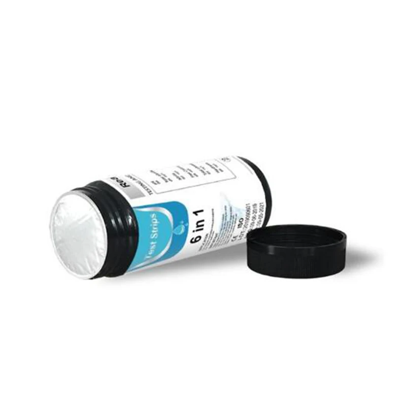 Тест полоски для аквариума 6 в 1 тест кислотность и Щелочность PH KH GH нитрит