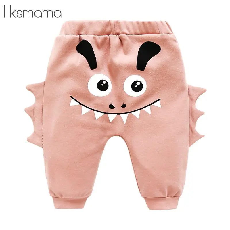 Весенне-осенние новые стильные штаны для маленьких девочек с героями