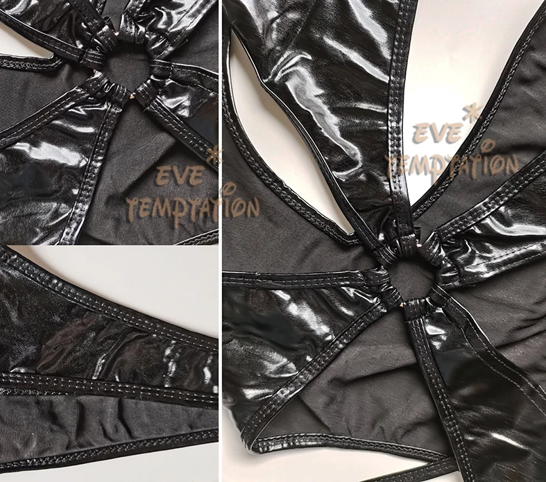 Горячее Сексуальное белье из ПВХ нижнее для взрослых комбинация стриптиза