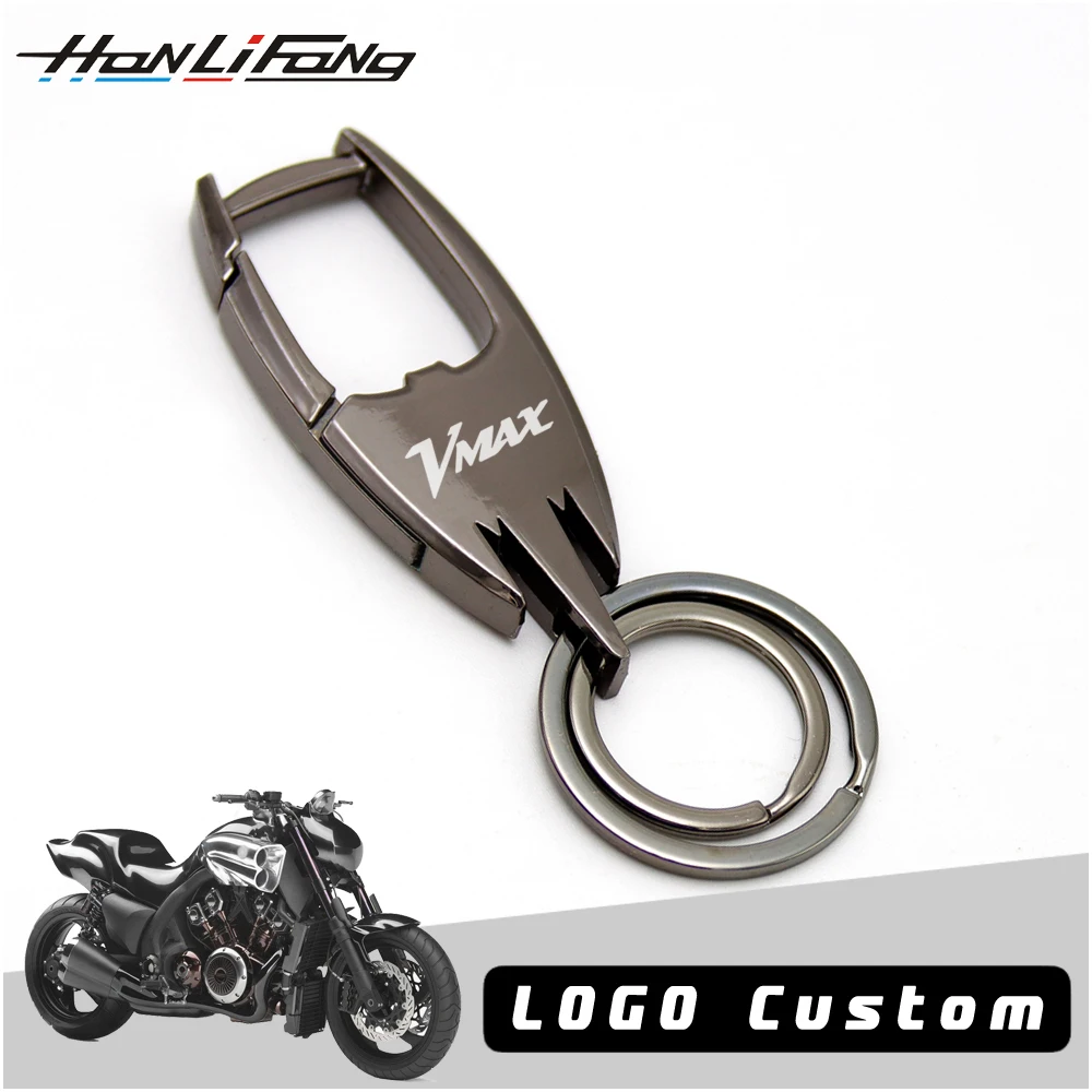 

For Yamaha Motorcycle Keychain VMAX 1200 VMAX 1700 VMAX1200 VMAX1700 Personalized Keyring Custom Lettering Emblems Moto Keychain