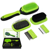 5 in 1 pet grooming pet dog comb brush set cat puppy grooming hair removal comb for long hair dogs cats pet supplies