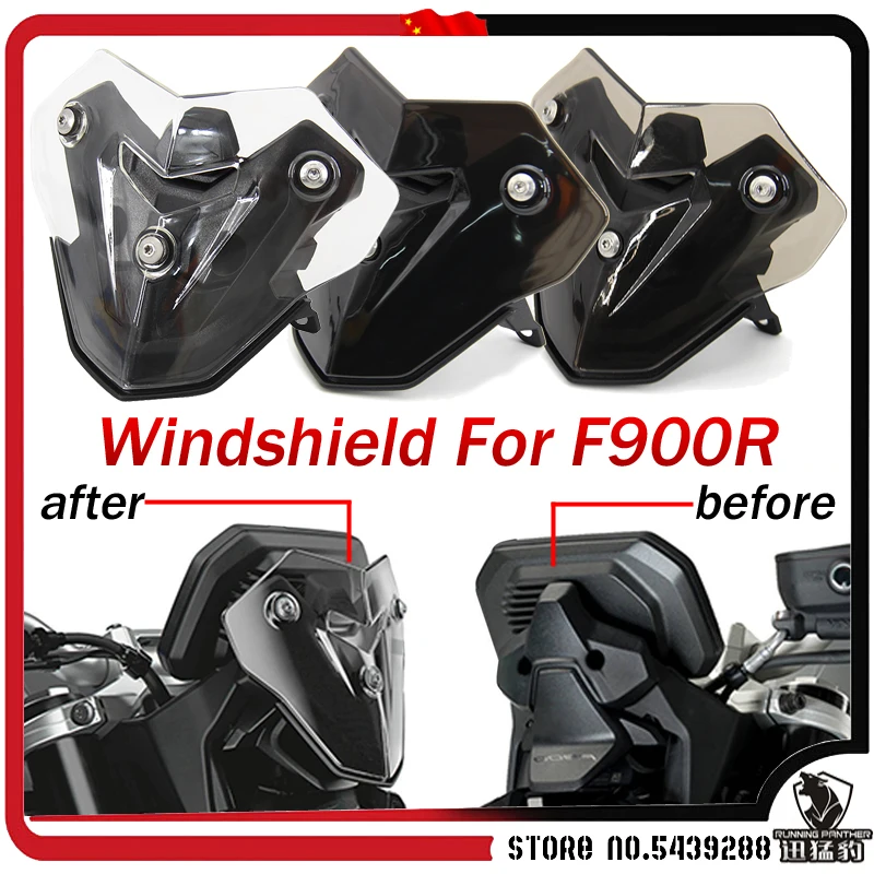 

New Windscreen Windshield Viser Baffle VIsor Wind Deflectors For BMW F900R F 900R F900 R Motorcycle Accessories