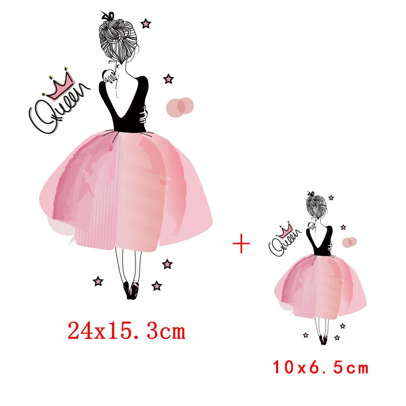 

Fashion Women Patch Flower Applique For T-shirt Iron On Transfer thermique vetement Thermo Stickers On Clothes Hippie Stripe DIY