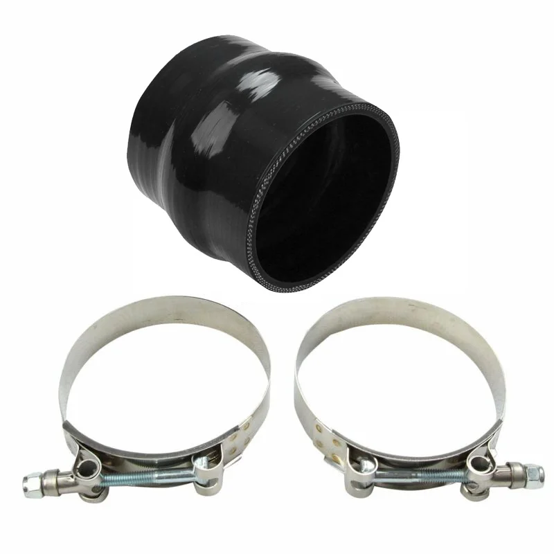 102 мм 4 дюйма Горб Прямой силиконовый шланг забора муфта трубы черного цвета +