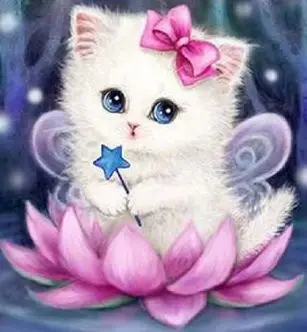 

5D Full DIY Square Diamond Embroidery Cartoon Cat Diamond Painting Cross Stitch Diamond Mosaic Needlework Crafts Children Gift
