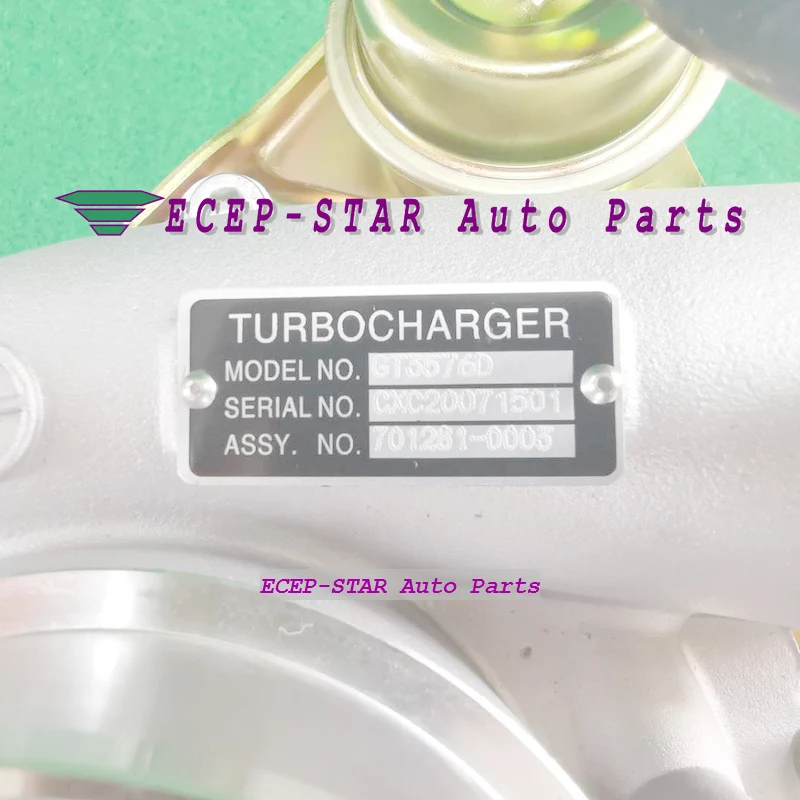 Турбо GT3576D 701281 701281-0003 8-94390-6392 8943906392 для автобусного строительного оборудования ISUZU