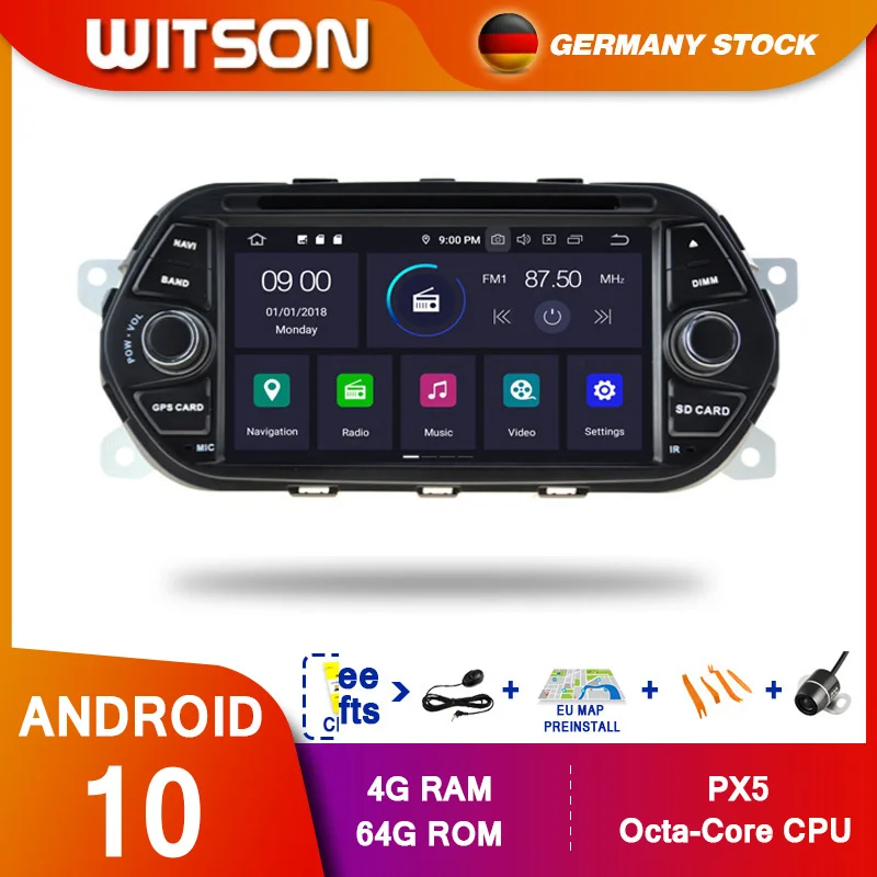 DE В наличии! WITSON! Автомобильный DVD плеер Android 10 Octa core PX5 для FIAT TIPO EGEA 2015 2017 IPS 4 ГБ ОЗУ 64