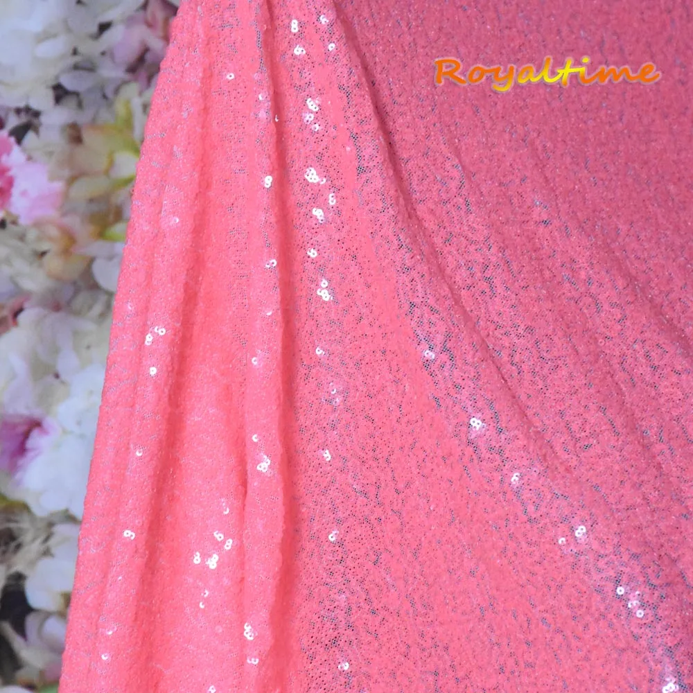 Блестящая неоновая зеленая ткань с блестками Royaltime для двора двусторонняя