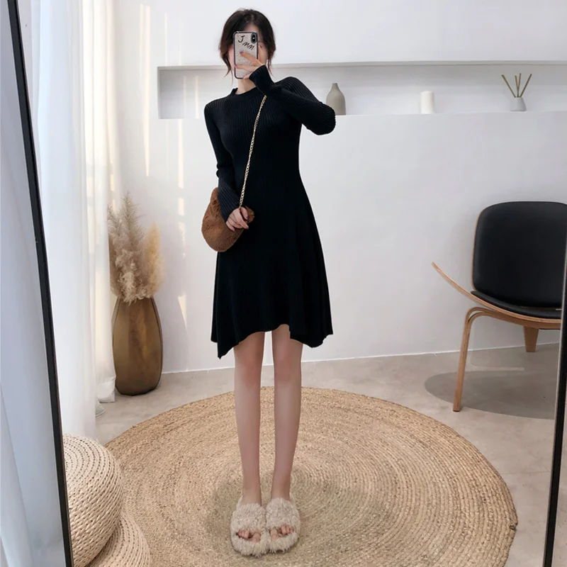 Осенне-зимняя одежда в ленивом стиле маленького размера свитер мори женский