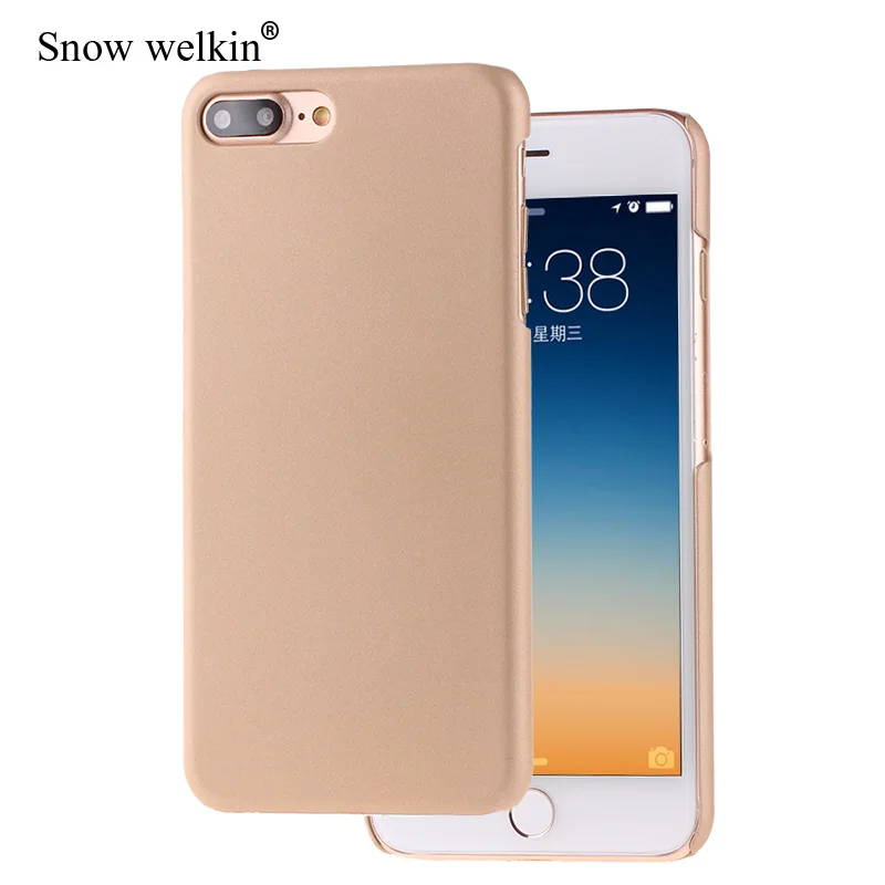 Снежный Welkin для Apple iPhone 7 8 Новый прорезиненный матовый пластиковый жесткий чехол