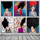 5D полная алмазная живопись, абстрактная девушка, волосы, цветок, Алмазная мозаика, мультфильм, винтажная вышивка, наборы для вышивки крестиком, домашний декор