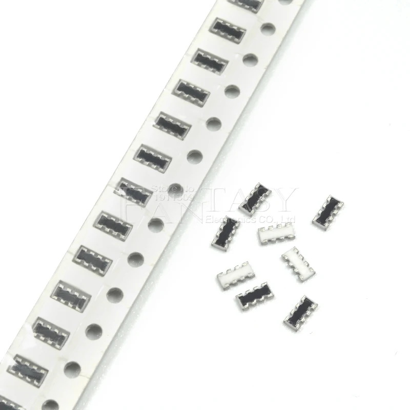 200 шт. SMD изоляция 0603 8P4R 2*4P 100 Ом 100R сетевая резисторная матрица|resistor array|network resistor100