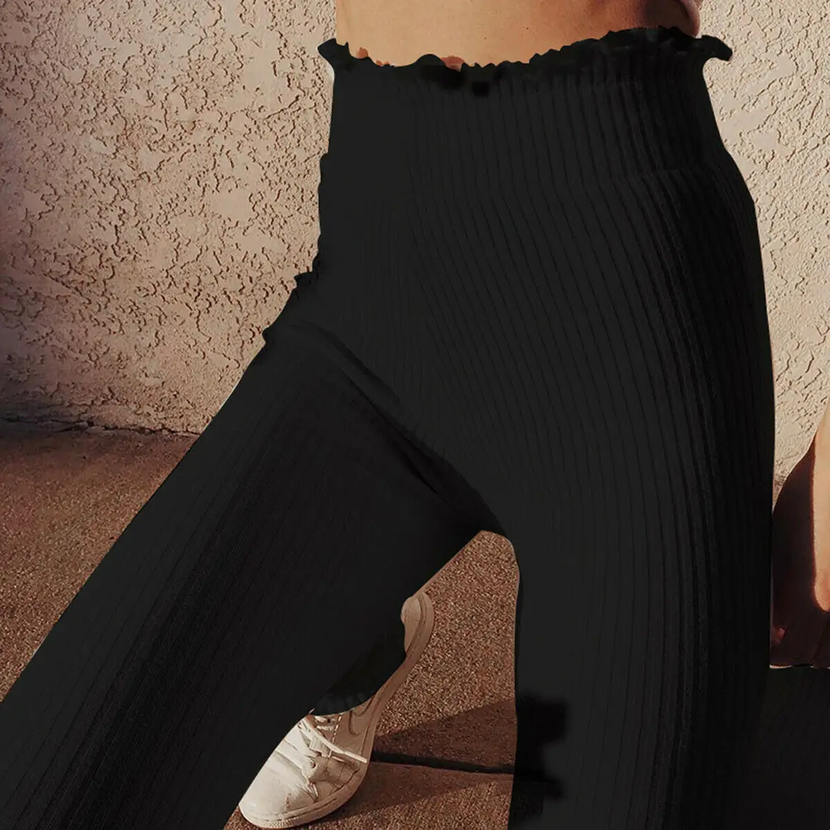 Брюки-карандаш женские с высокой талией повседневные эластичные облегающие